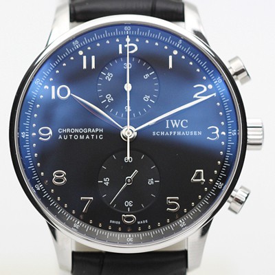 아이더블유씨 남성용 2017년 업그레이드! 포르투기즈 IW371447 블랙 다이얼 IWC0240 실사 이미지