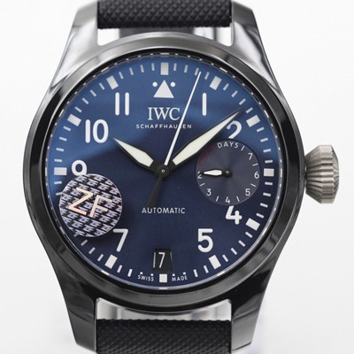 IWC 남성용 파일럿 탑건 7days IW502003 세라믹 블루 다이얼 오토매틱 무브먼트 IWC0211 실사 이미지