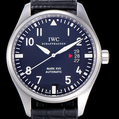아이더블유씨 남성용 파일럿 IW326501 마크17 41mm 오토매틱 블랙 다이얼 IWC10770 실사 이미지