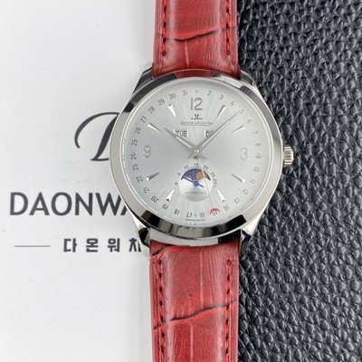 예거르쿨트르 남성용 마스터 캘린더 문페이즈 39mm 오토매틱 cal.866타입 실버 다이얼 jag0431 실사 이미지
