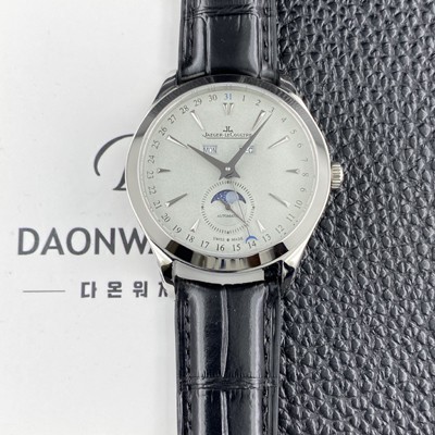 예거르쿨트르 남성용 마스터 캘린더 문페이즈 39mm 오토매틱 cal.866타입 그레이 다이얼 jag0434 실사 이미지