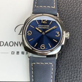 파네라이 남성용 라디오미르 PAM01383 오피치네 3데이즈 45mm 오토매틱 Cal.P.6000타입 블루 다이얼 pan5243 실사 이미지