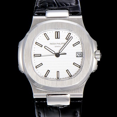 파텍필립 남성용 최신! 노틸러스 5711 Cal.324 S C타입무브 오토매틱 40mm 가죽줄 화이트다이얼 PAT38012 실사 이미지