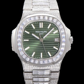 파텍필립 남성용 1:1수제공정 5711 노틸러스 40mm Cal.324 오토매틱 보석다이얼 pat2204 실사 이미지
