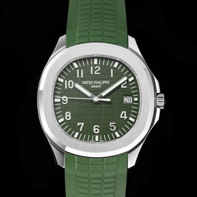 파텍필립 남성용 아쿠아넛 데이터 Ref. 5168G-010 42mm 오토매틱 Cal.26-330 타입 그린 다이얼 pat2222 실사 이미지