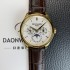 [파텍필립] 남성용 퍼페추얼 캘린더 18K 옐로우골드 5140 가죽줄 40mm 오토매틱 Cal.240 타입 화이트 다이얼 pat2243