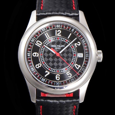파택필립 남성용 칼라트라바 Ref.6007G-010 오토매틱 Cal.324 타입 40mm 가죽줄 블랙다이얼 pat78245 실사 이미지