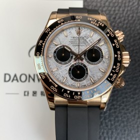 로렉스 남성용 신형 코스모그래프 데이토나 m126518ln 크로노그래프 18K 로즈골드 40mm 오토매틱 Cal.4131타입 그레이 다이얼 rol5606 실사 이미지