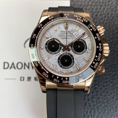 로렉스 남성용 신형 코스모그래프 데이토나 m126518ln 크로노그래프 18K 로즈골드 40mm 오토매틱 Cal.4131타입 그레이 다이얼 rol5606 실사 이미지