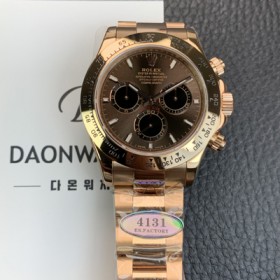 로렉스 남성용 신형 코스모그래프 데이토나 m116505ln 크로노그래프 18K 로즈골드 40mm 오토매틱 Cal.4131타입 초콜렛 다이얼 rol5607 실사 이미지