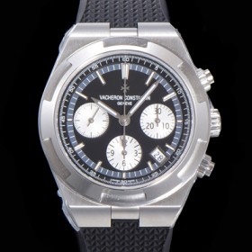 바쉐런콘스탄틴 남성용 오버시즈 크로노그래프 42mm 오토매틱 5500S 러버우레탄줄 블랙다이얼 vac1215 실사 이미지