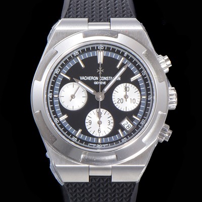 바쉐런콘스탄틴 남성용 오버시즈 크로노그래프 42mm 오토매틱 5500S 러버우레탄줄 블랙다이얼 vac1215 실사 이미지